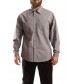 Long sleeve industrial shirt, button closure, gripper at collar